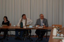 Praktikantin von Dr. Seifert, Dr. Ilja Seifert (Behindertenpolitischer Sprecher der Fraktion DIE LINKE), Jörg Rohde (Behindertenpolitischer Sprecher der FDP-Fraktion)