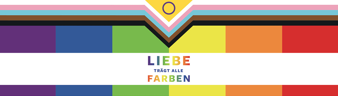 Keyvisual der Kampagne #LiebeTrägtAlleFarben