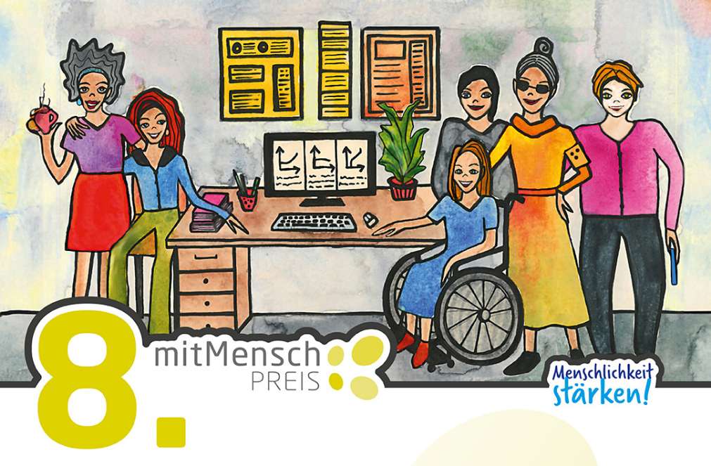 Illustration zum mitMenschPreis 2026