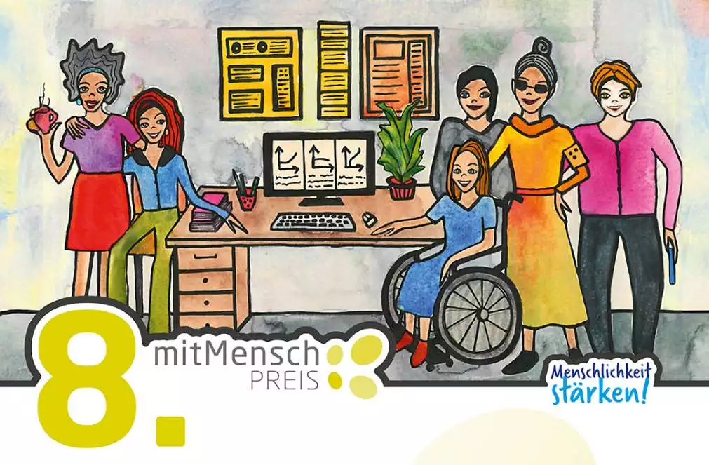 Illustration zum mitMenschPreis 2026